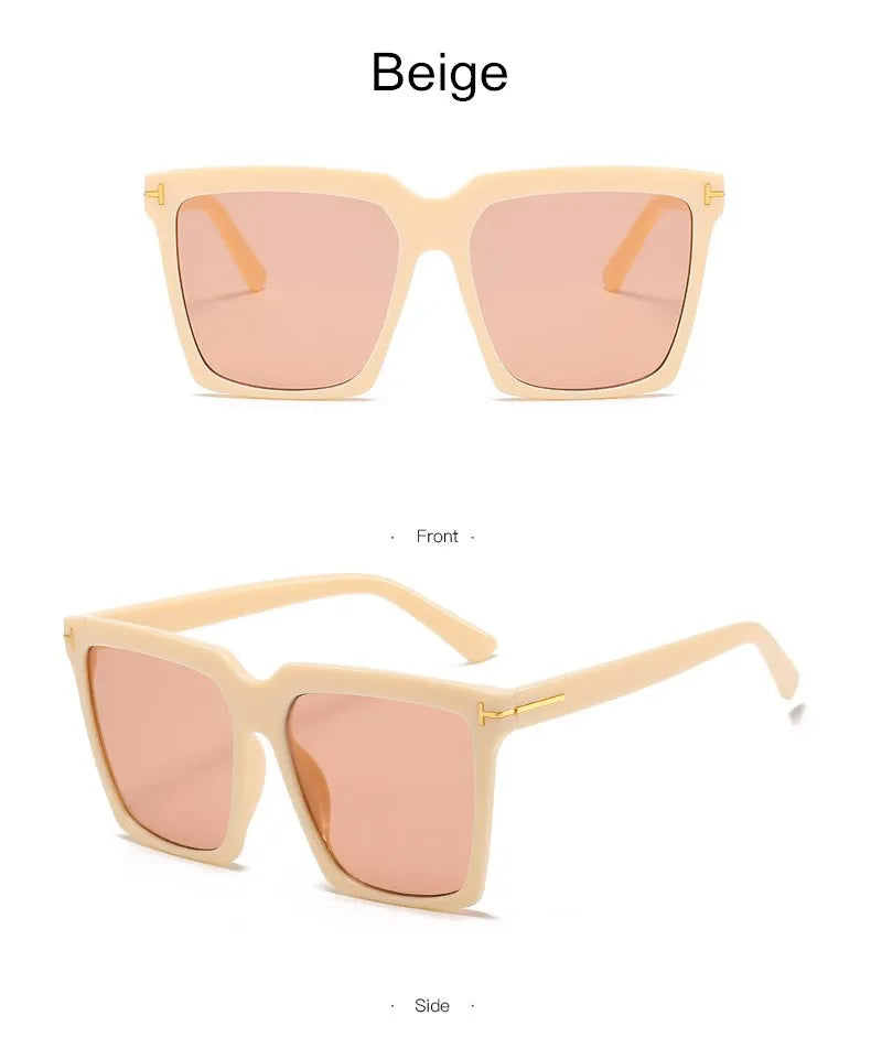 Women's Octagonal Sunglasses - Fun Personalized Retro Frameless Shades