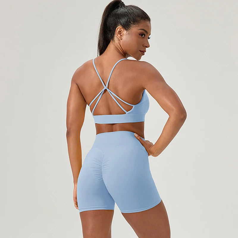 Buttery Soft Two-Piece Fitness Set - Breathable Quick Dry Yoga Workout Clothes
