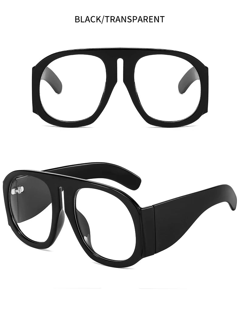 Oversized Round Blue Light Blocking Glasses