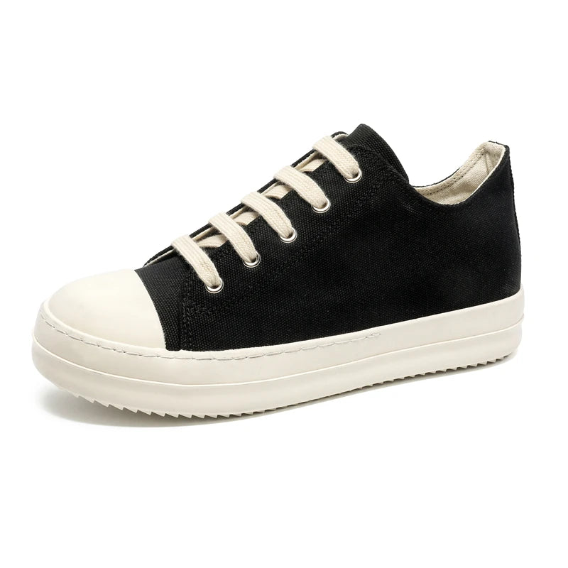 Men's High-Top Leather Sneakers - Casual Sports Ankle Boots