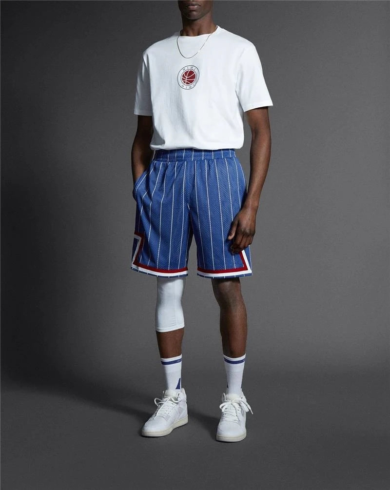 Men's Basketball Print Cotton T-Shirt