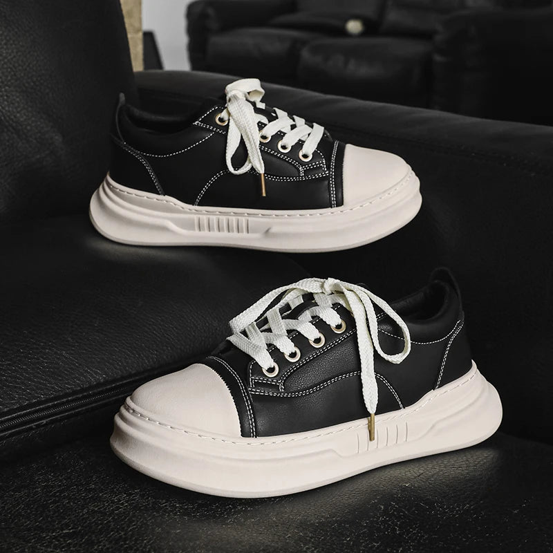 Platform Skateboard Sneakers - Men's Vulcanized Running & Tennis Trainers