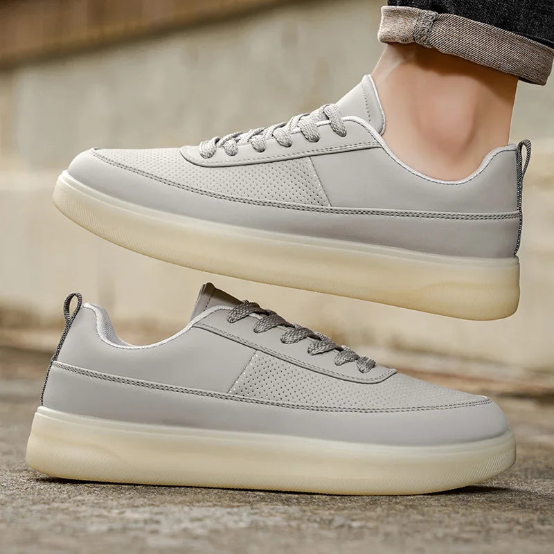 Men's Platform Casual Sneakers - Breathable Skateboard Running Shoes