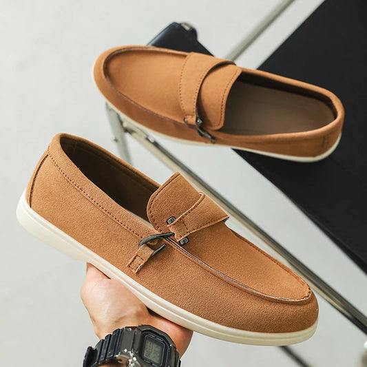 Men's Autumn Slip-On Loafers - Comfortable Soft Tennis & Driving Shoes