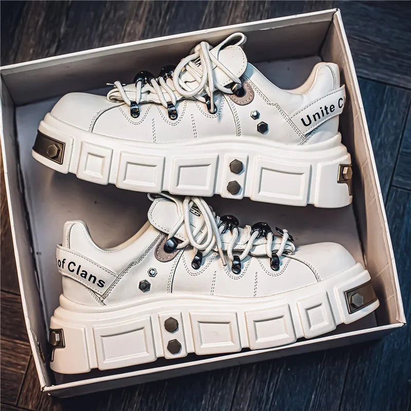 Men's Metal Punk Platform Shoes