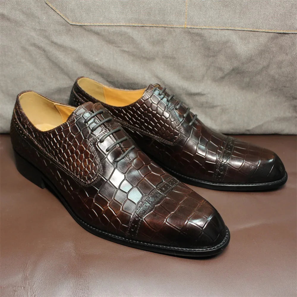 Double Buckle Monk Strap Leather Dress Shoes