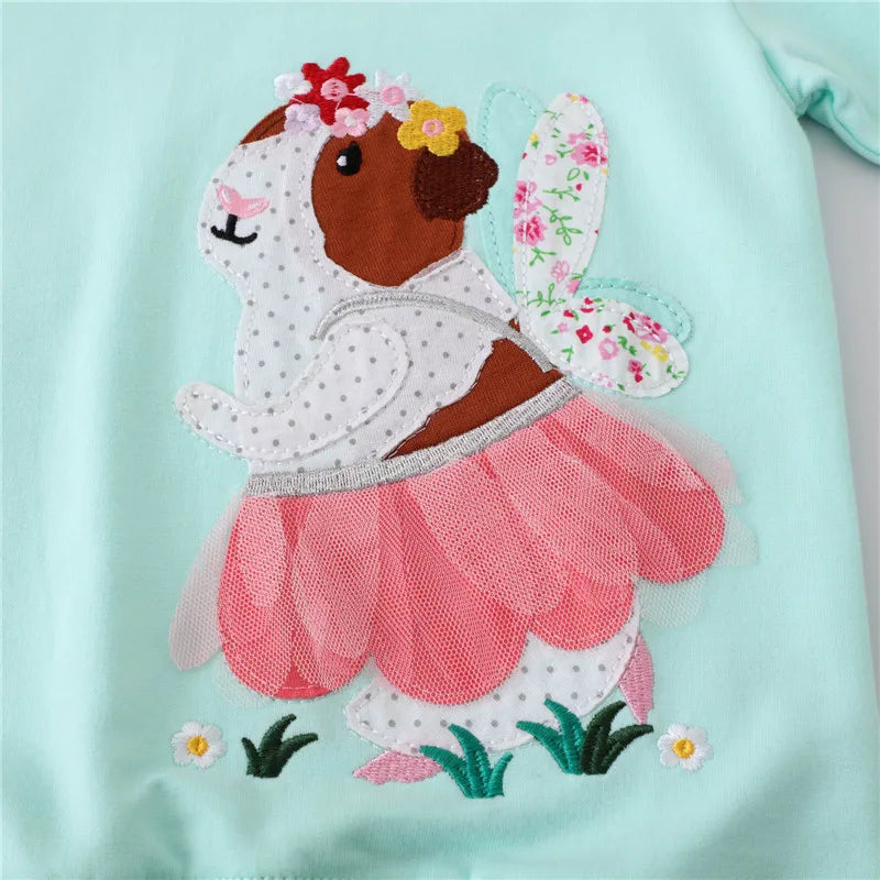 2-7T Children's Girl's Fairy Applique Sweatshirt