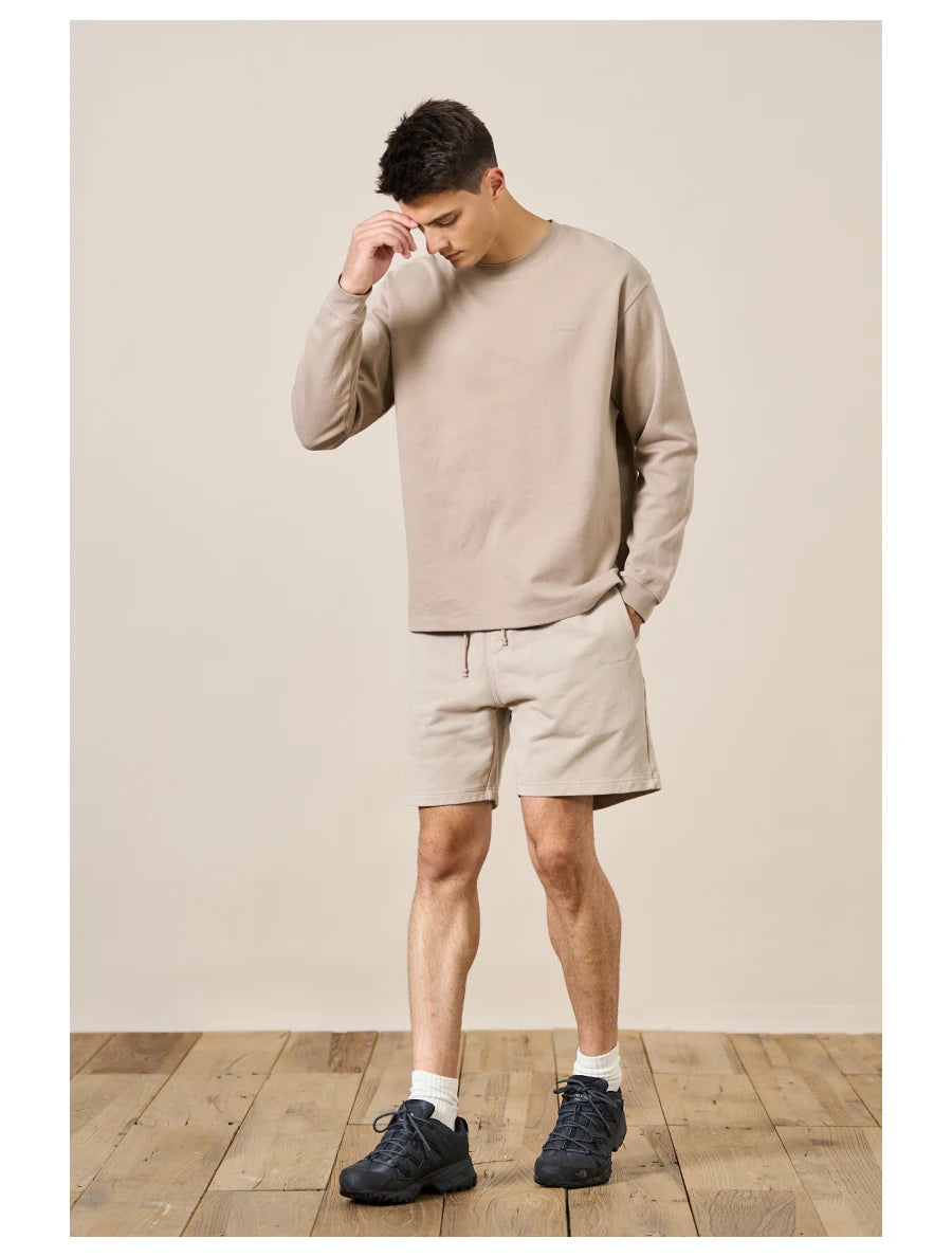 Men's  300gsm Comfortable Doubleside Sanded Fabric Sweatshirt