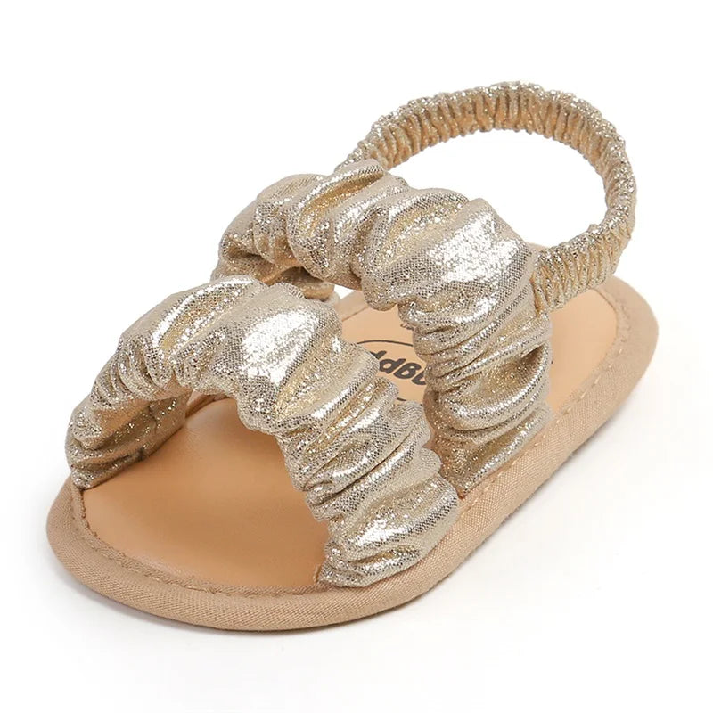 Baby Girls Soft Sole Sandals - Anti-Slip Princess Shoes