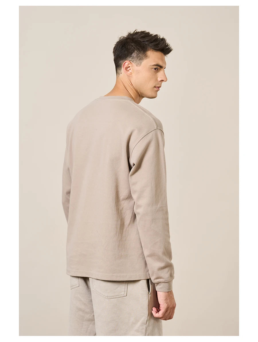 Men's  300gsm Comfortable Doubleside Sanded Fabric Sweatshirt