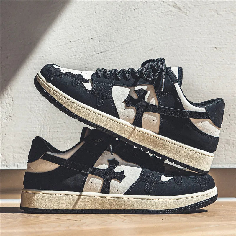 Men's Cross-Design Sneakers - Running & Basketball Trainers