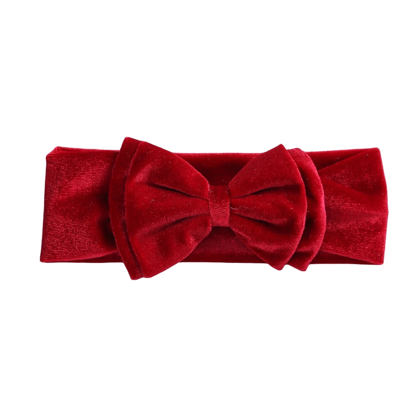 Toddler Baby Girls Bow Headbands Soft Stretchy Velvet Hairbands Hair Accessories