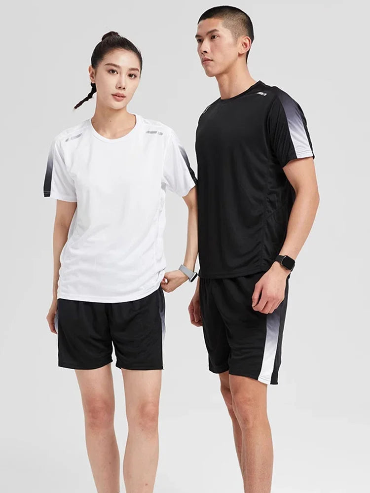 Unisex Gym Running , Basketball Shorts Outdoor  Cycling Training Tight Fast Drying Activewear Set