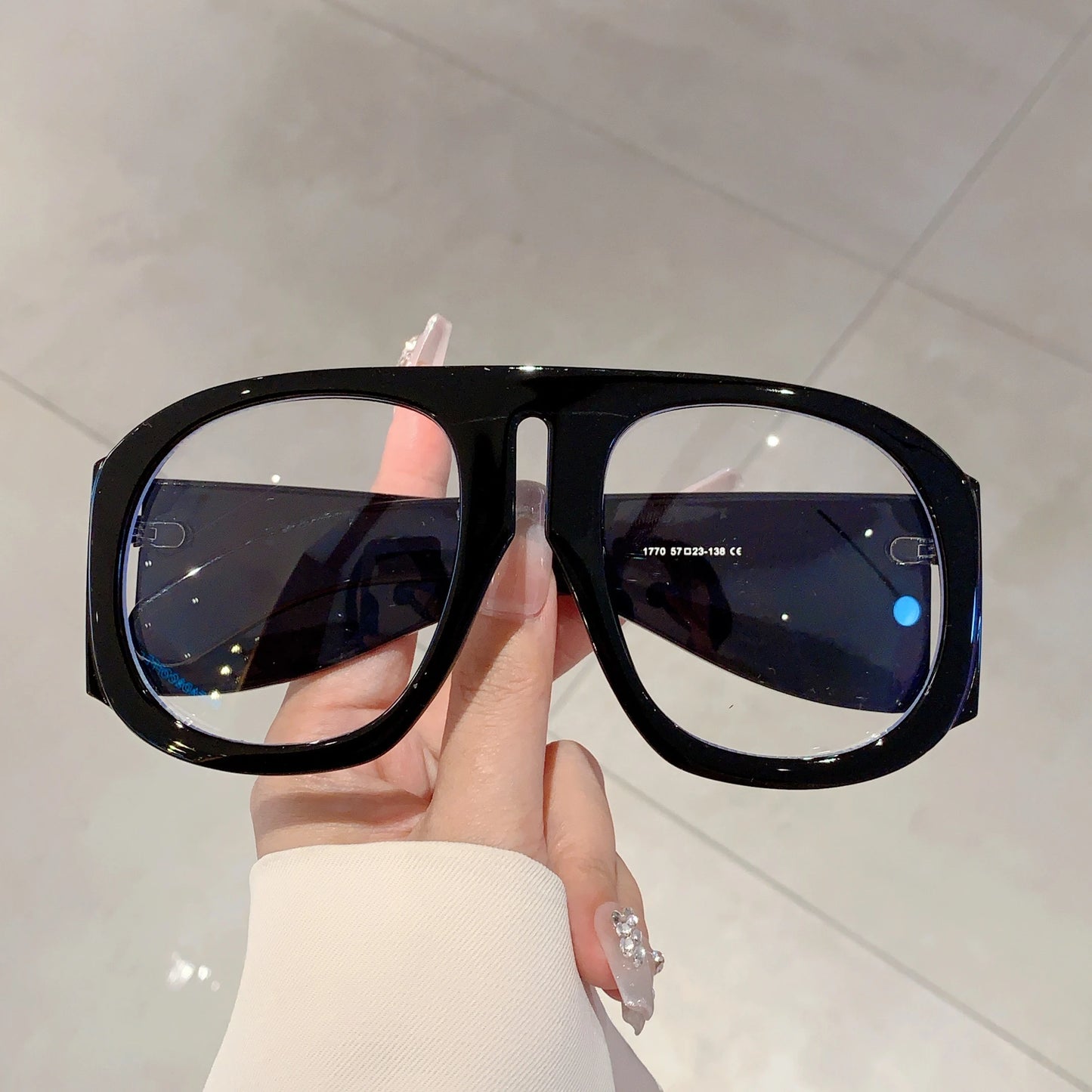 Oversized Round Blue Light Blocking Glasses