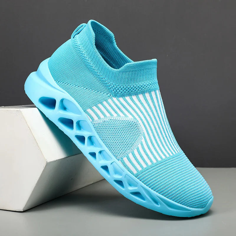 Men's Slip-On Platform Sneakers - Casual Running Sports Trainers