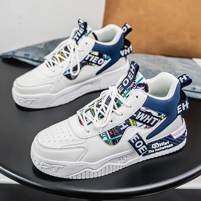 Men's Casual Versatile   Sports Lace Up Vulcanized Sneakers
