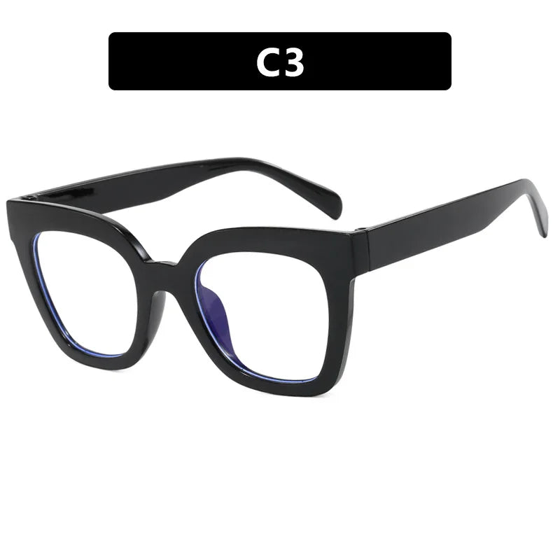 Square Frame Anti Blue Light Glasses - Transparent Computer Eyewear for Women & Men