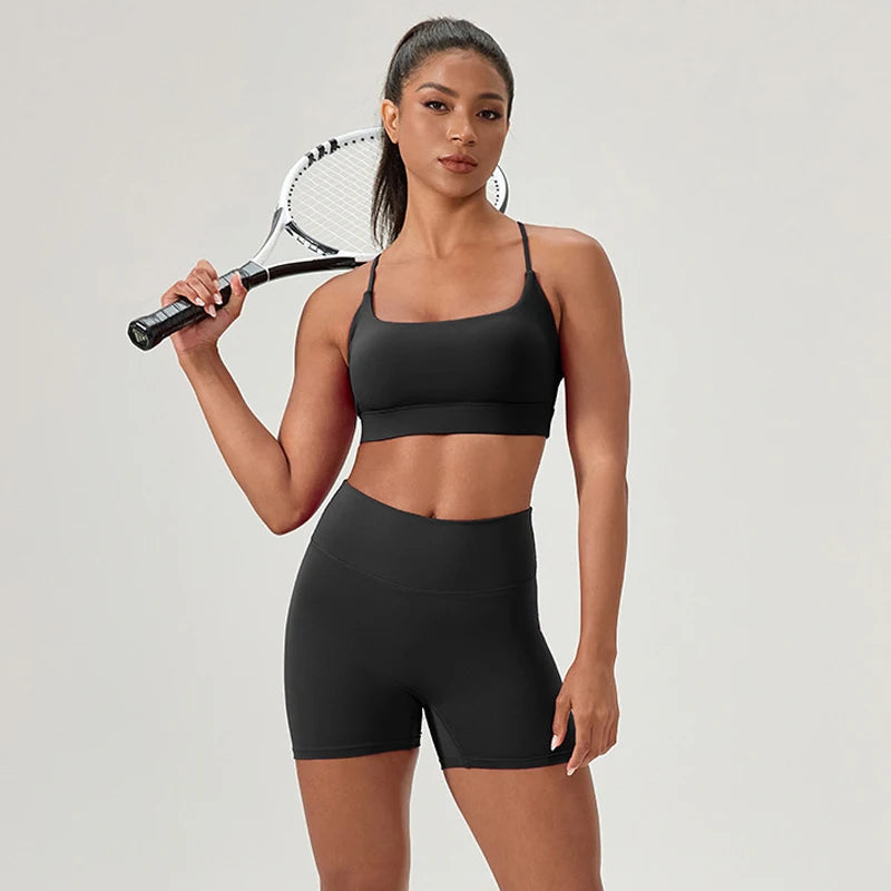 Buttery Soft Two-Piece Fitness Set - Breathable Quick Dry Yoga Workout Clothes