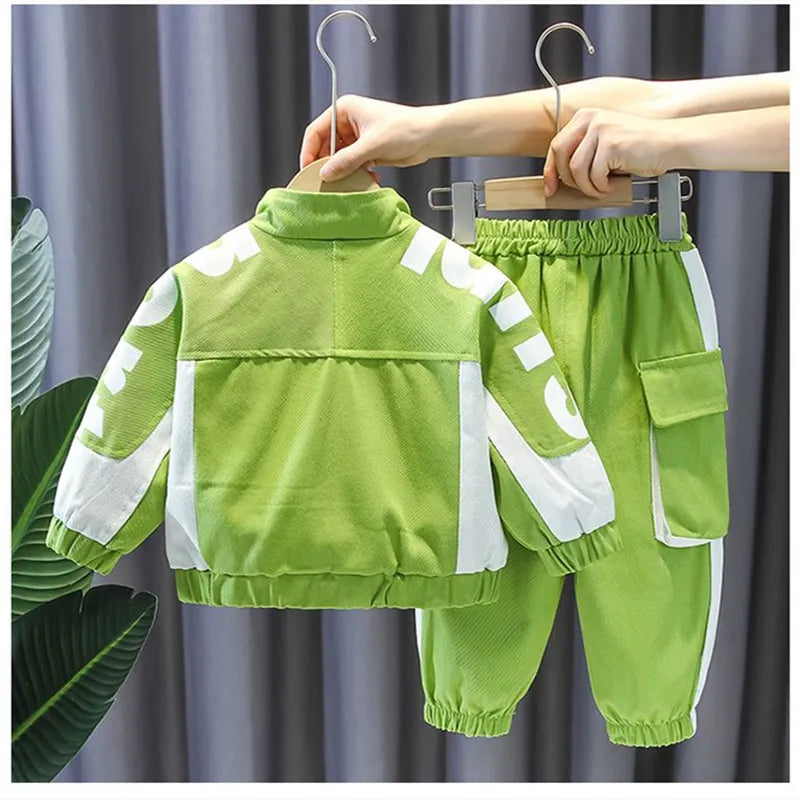 Boy's Jacket Sportswear Two-piece Set