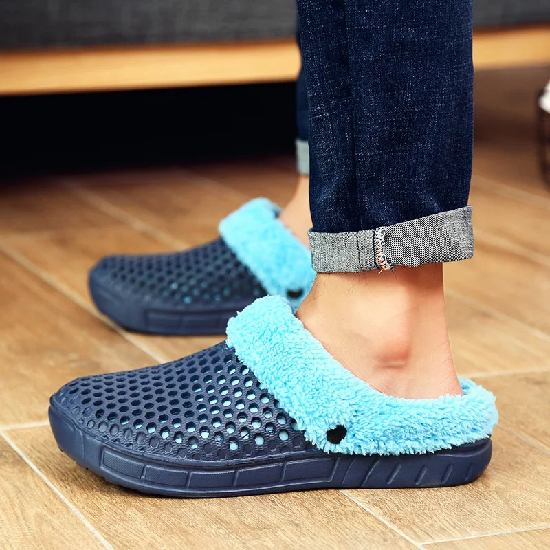 Plush Warm Slippers - Soft Non-Slip Indoor Home Slides