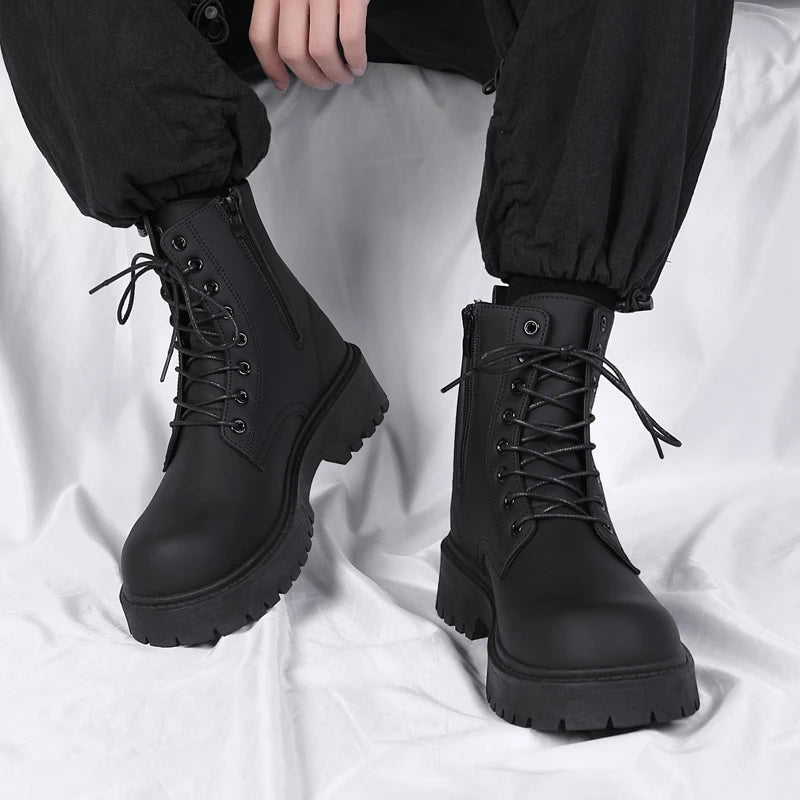 Men's Platform Genuine Leather Boots