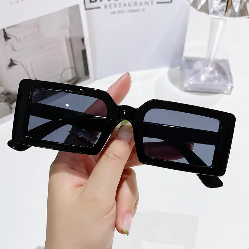 Women's Rectangular Sunglasses - Small Frame Beach Eyewear UV400
