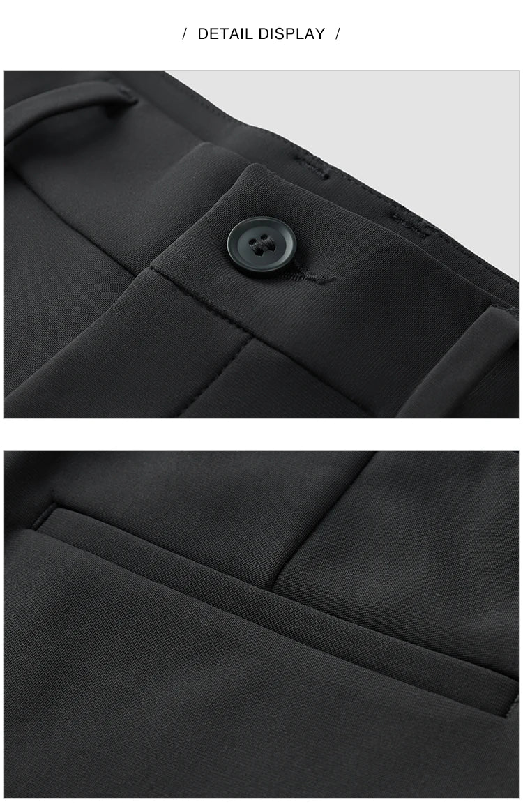 Men's Slim Fit Thermal Trousers - Easy Care Winter Commuter Pants