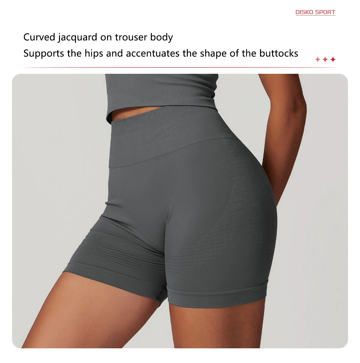 Seamless High Waist Gym Shorts - Push Up Yoga Cycling Shorts
