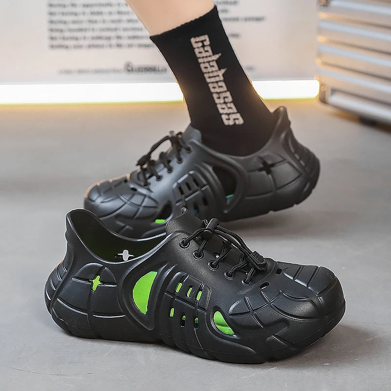 Men's Summer Platform Clogs - Outdoor Water Sandals & Beach Slides