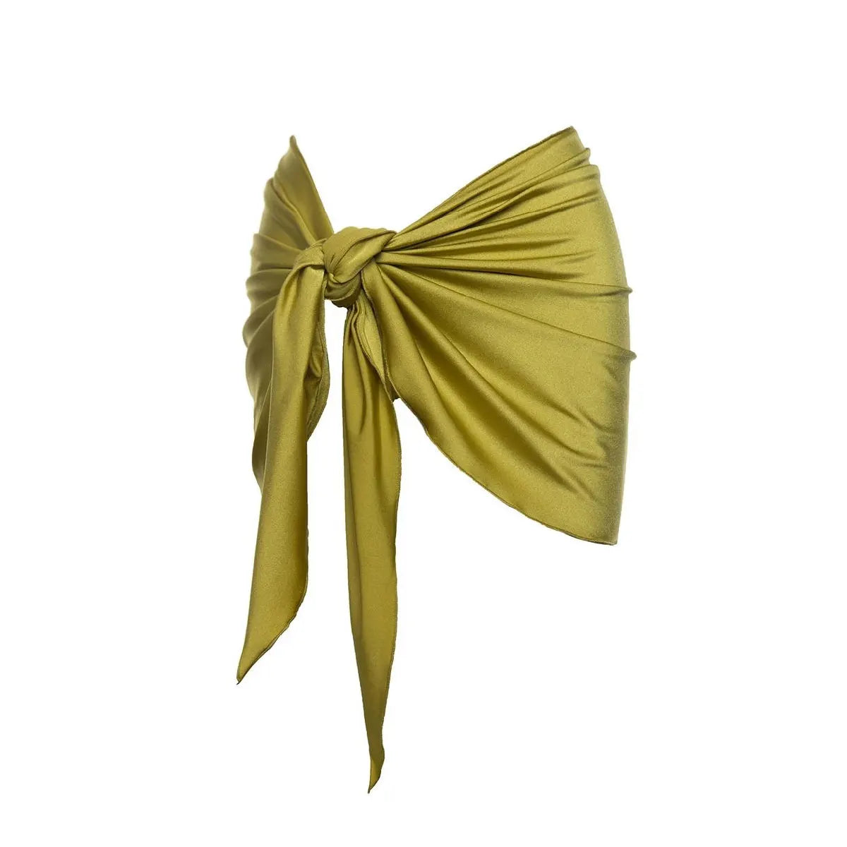 Shell Bandage Halter One Piece Swimsuit - High Leg Cut Out