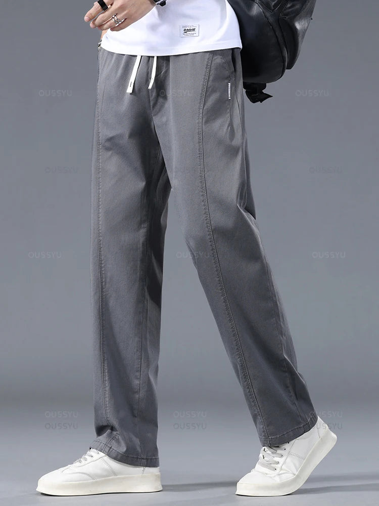 Men's Lyocell Wide Leg Casual Trousers | Lightweight Summer Pants M–5XL