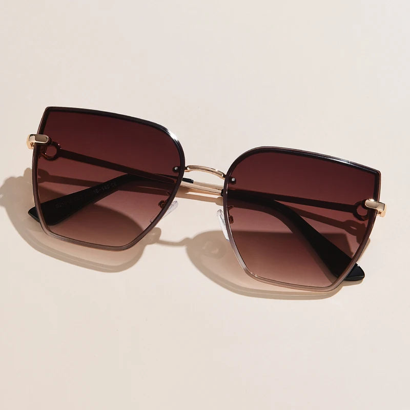 Retro Cat Eye Gradient Sunglasses