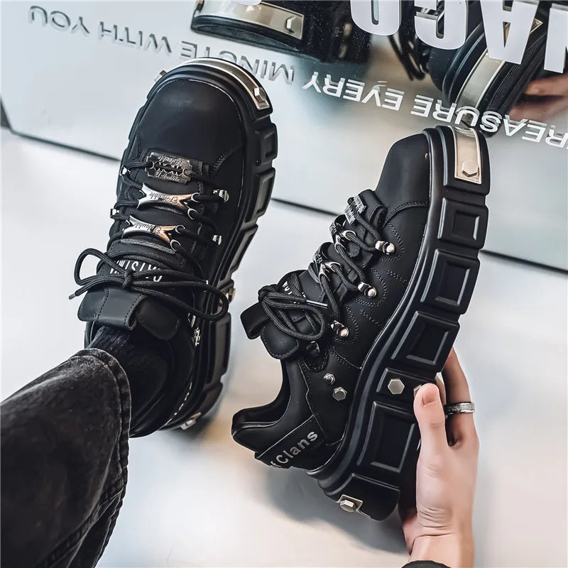 Men's Metal Punk Platform Shoes