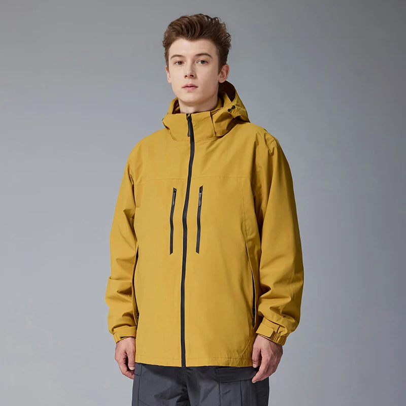 Men's Teflon Waterproof Outdoor Jacket - Breathable Sports Jacket Unisex