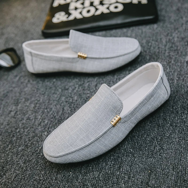Men's Casual Loafers Comfortable Slip-on Flat Shoes