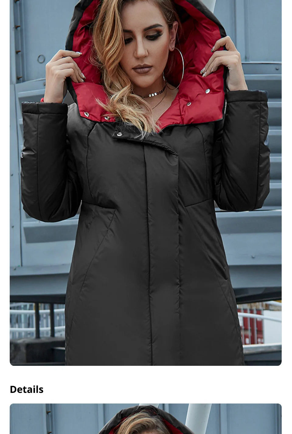 Women's Long Hooded Parka