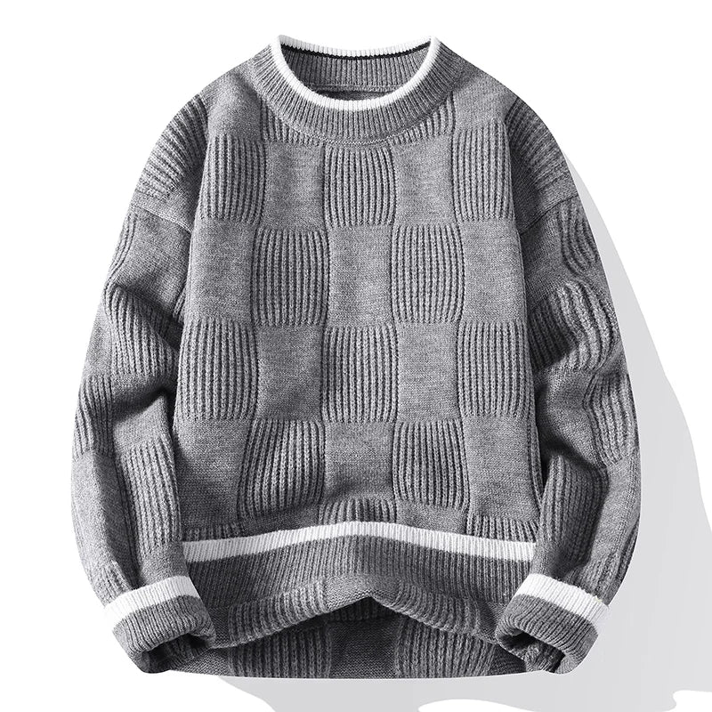 O-Neck Loose Warm Breathable Knit Pullover
