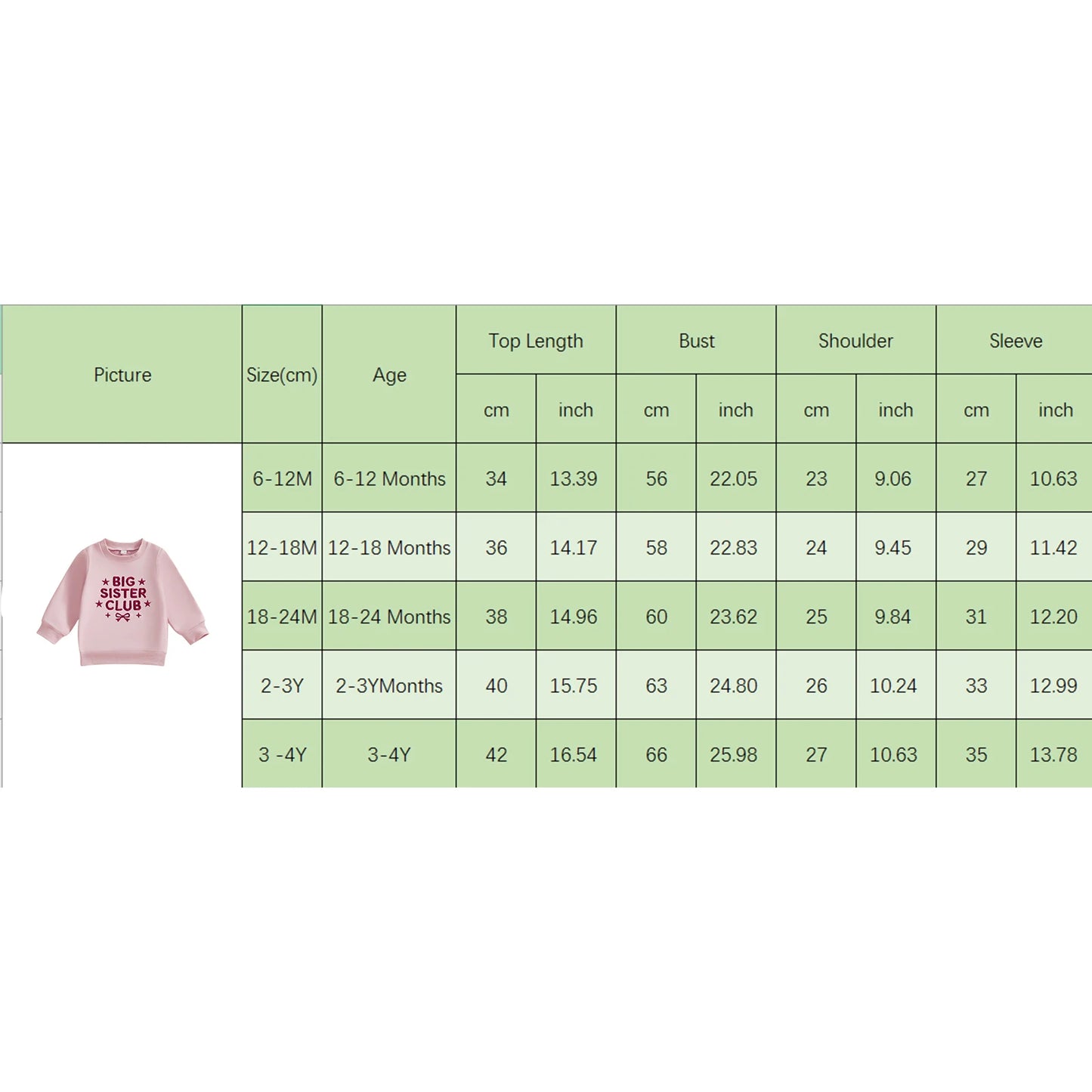 Girls Long Sleeve Sweatshirt - Letter Embroidery Pullover Top