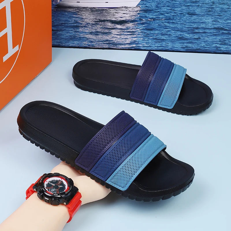 Men's Summer Gradient Design Sandals Slippers