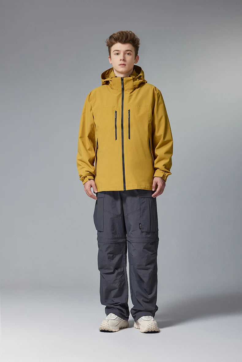 Men's Teflon Waterproof Outdoor Jacket - Breathable Sports Jacket Unisex