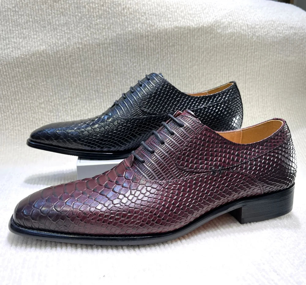 Handmade Single Buckle Monk Strap Pointed Toe Leather Dress Shoes