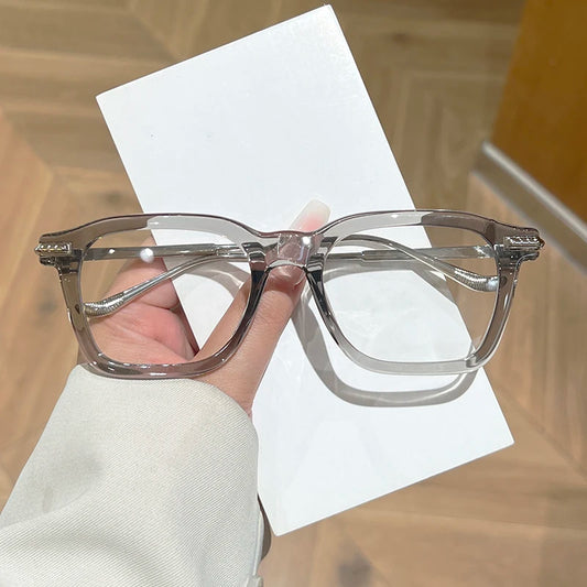 Oversized Square Optical Frames – Unisex Retro Full Rim Eyewear