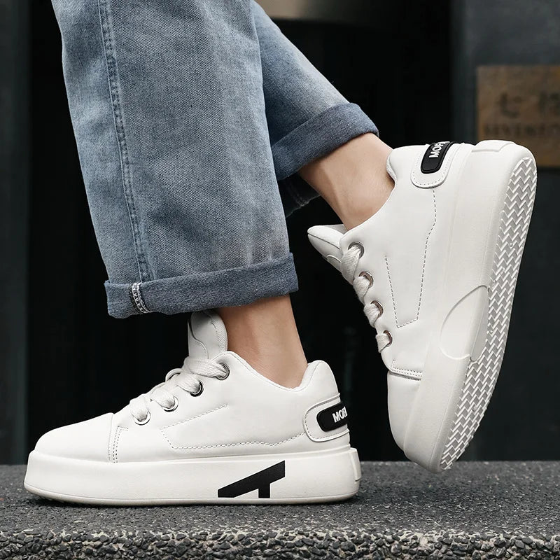 Autumn Men Casual Sneakers Trend Platform Street Style Lace Up Vulcanized Sneakers
