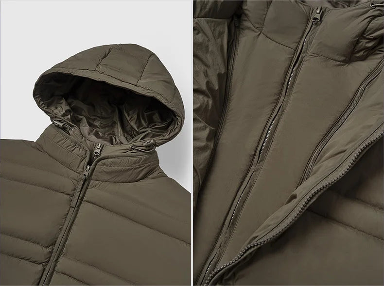 Water-Resistant Down Jacket Unisex - Streetwear Warm Loose Fit with Detachable Design