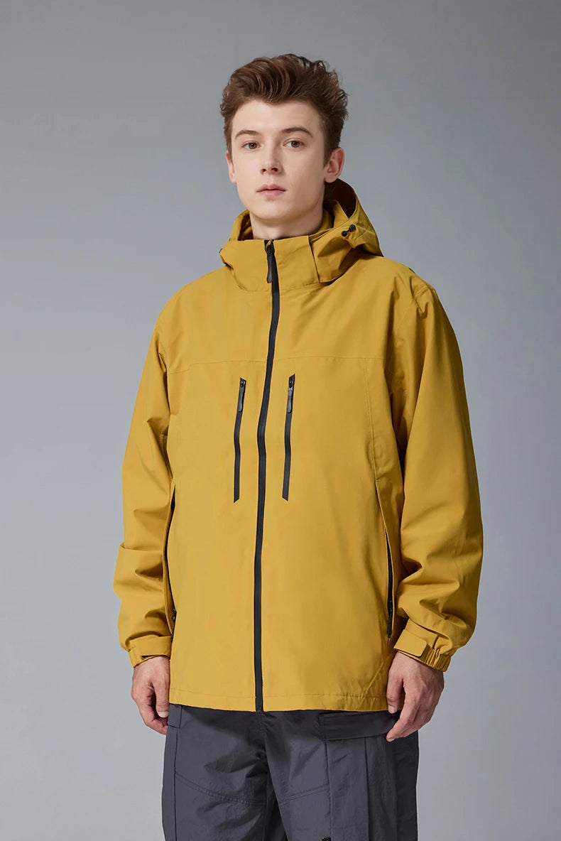 Men's Teflon Waterproof Outdoor Jacket - Breathable Sports Jacket Unisex