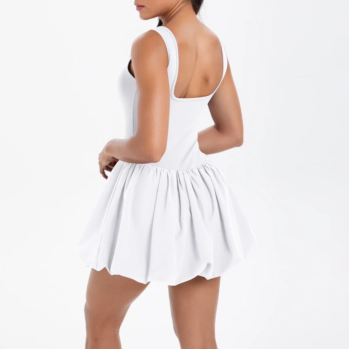 Women's One Piece Tennis Dress - Summer Quick Dry Pocket Athletic Skirt