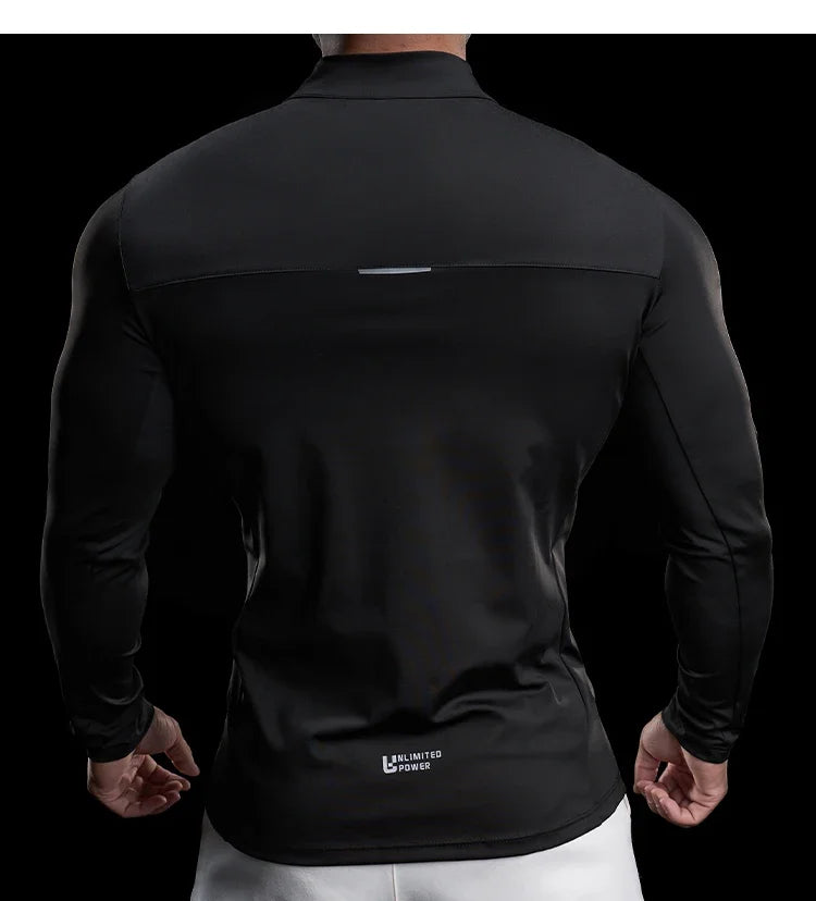 Men's Compression Long Sleeve Workout Gym Running Quick Dry Comfort Sports Bodybuilding Training T-Shirt