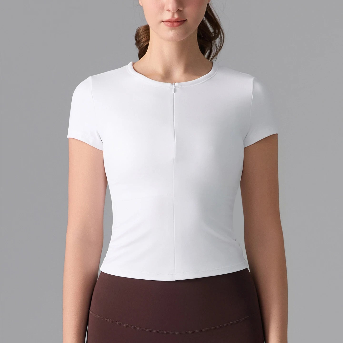 Women's Quick-Dry Yoga T-Shirt - Breathable Slim Fit Athletic Top