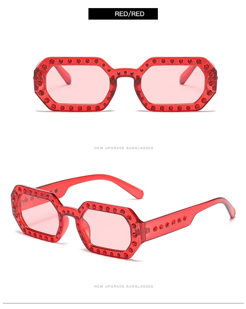 Rhinestone Fashion Sunglasses - UV400 Protection for Women & Men