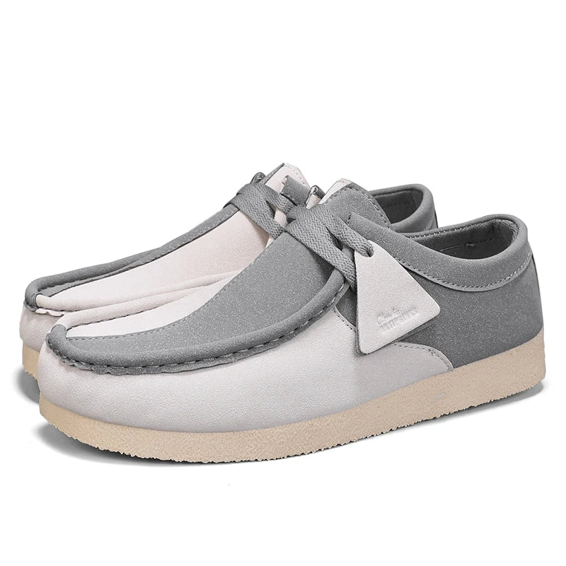 Men's Casual Suede Slip On Comfortable  Platform British Shoes